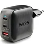 NGS BUD100WTINY Cargador de Pared GaN 100W 3 Puertos